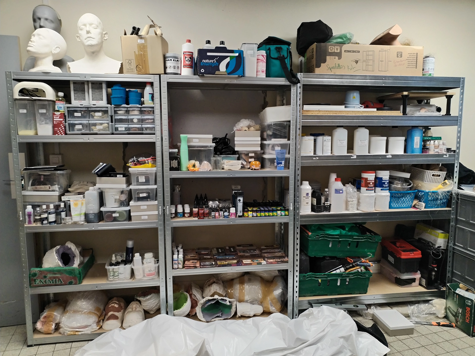 Prise d'empreinte par l'atelier
