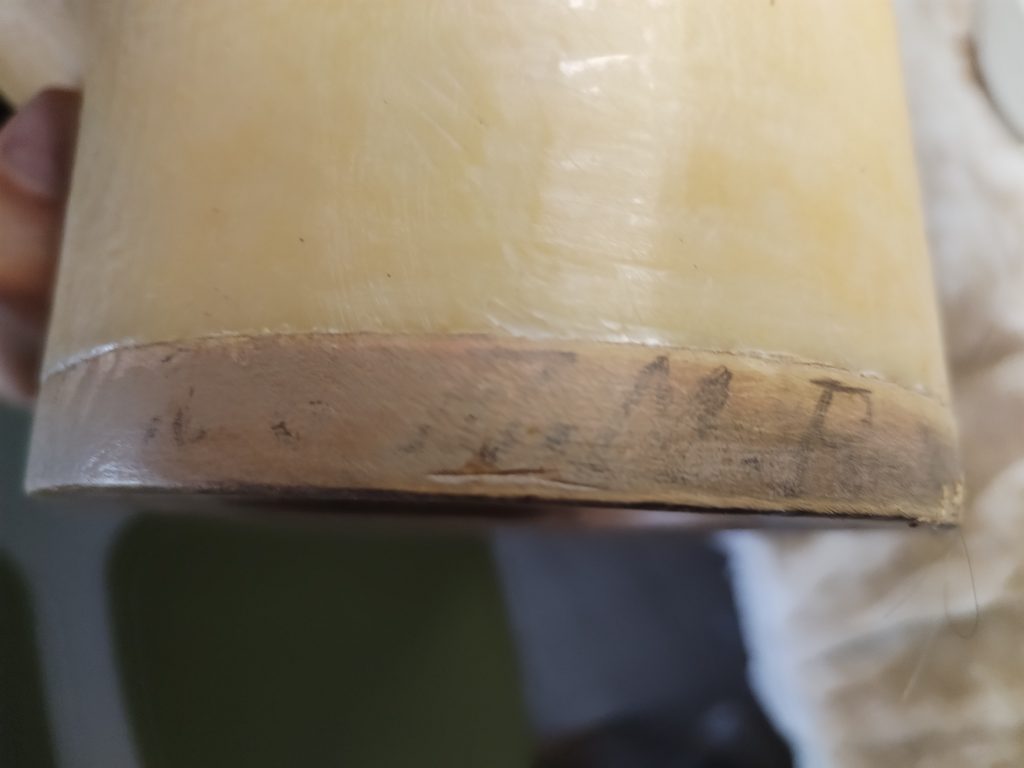 marque de fabrique tête en cire pièce de collection