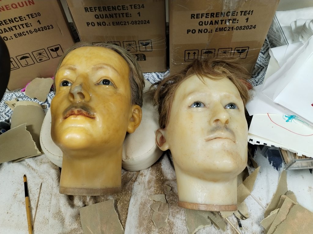 restauration tête en cire