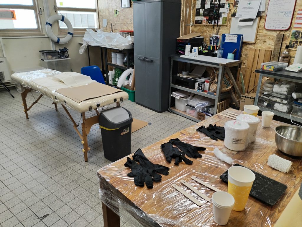 atelier effets spéciaux prise d'empreinte